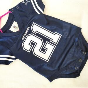 Dallas Cowboys Ezekiel Elliott #21 NFL Baby Jersey Bodysuit 3/6M Blue